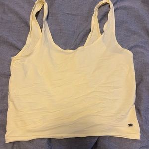 American eagle yellow cropped tank top